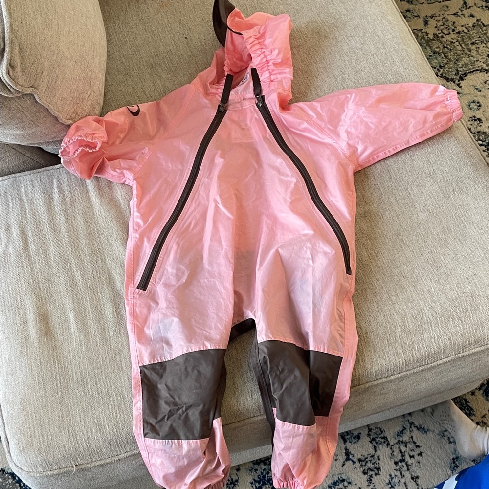 Pink Kids Waterproof One Piece Suit